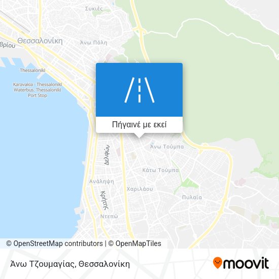 Άνω Τζουμαγίας χάρτης