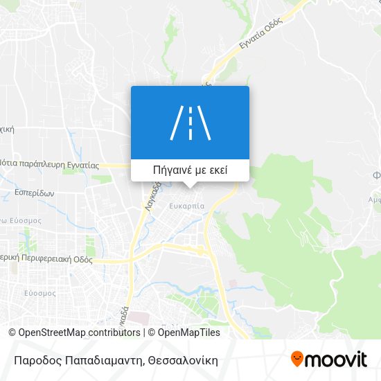Παροδος Παπαδιαμαντη χάρτης
