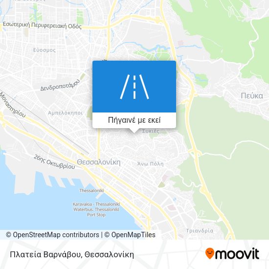 Πλατεία Βαρνάβου χάρτης