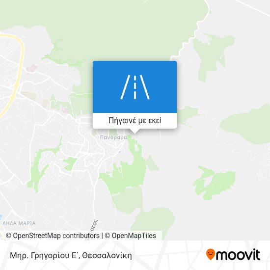 Μηρ. Γρηγορίου Ε΄ χάρτης
