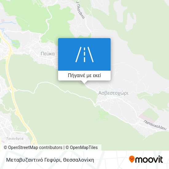 Μεταβυζαντινό Γεφύρι χάρτης