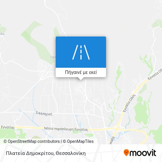 Πλατεία Δημοκρίτου χάρτης