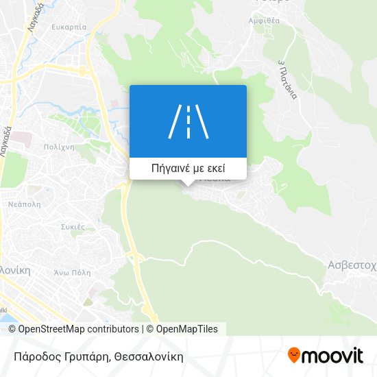 Πάροδος Γρυπάρη χάρτης