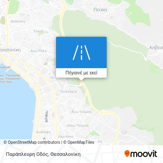 Παράπλευρη Οδός χάρτης