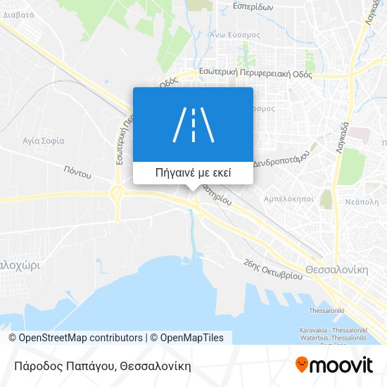 Πάροδος Παπάγου χάρτης