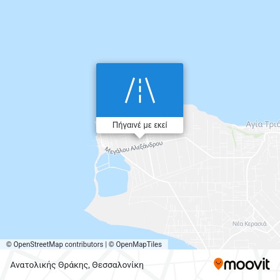Ανατολικής Θράκης χάρτης