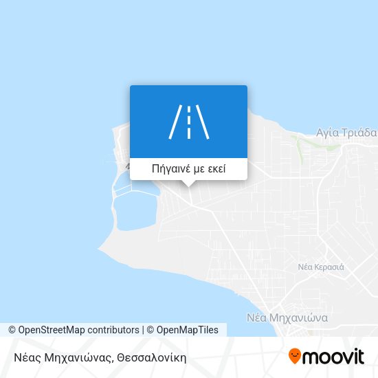 Νέας Μηχανιώνας χάρτης