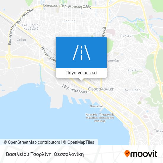 Βασιλείου Τσορλίνη χάρτης