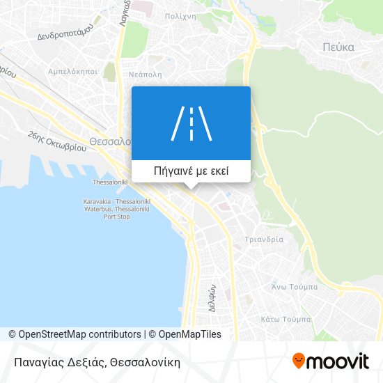 Παναγίας Δεξιάς χάρτης
