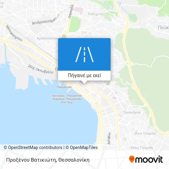 Προξένου Βατικιώτη χάρτης