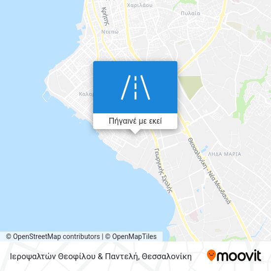 Ιεροψαλτών Θεοφίλου & Παντελή χάρτης