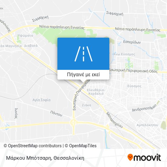 Μάρκου Μπότσαρη χάρτης