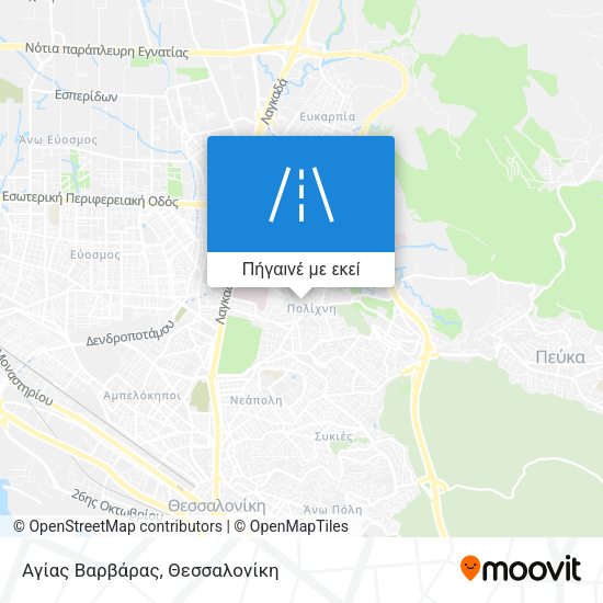 Αγίας Βαρβάρας χάρτης