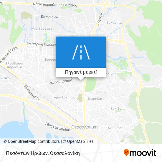 Πεσόντων Ηρώων χάρτης