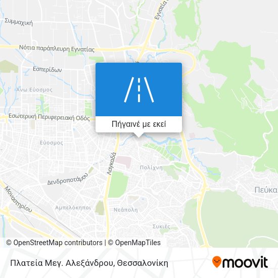 Πλατεία Μεγ. Αλεξάνδρου χάρτης