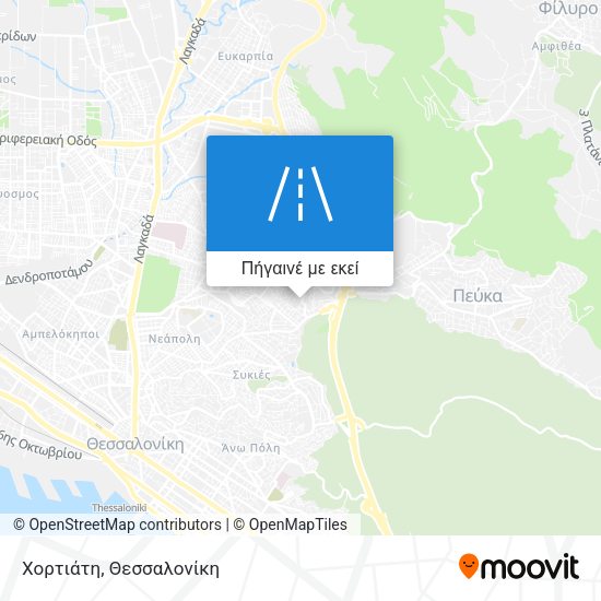 Χορτιάτη χάρτης