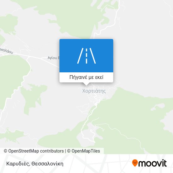 Καρυδιές χάρτης