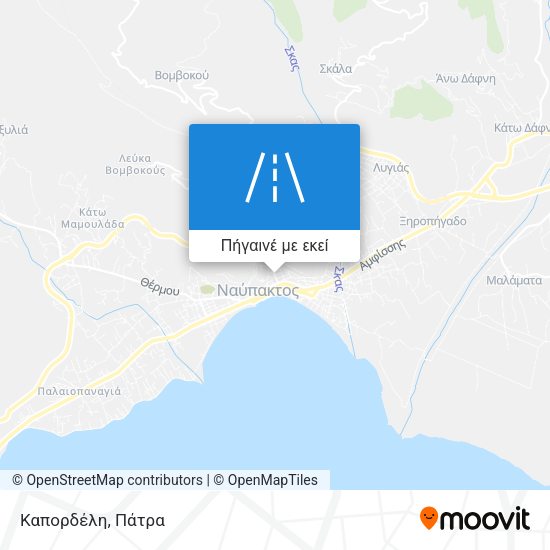 Καπορδέλη χάρτης