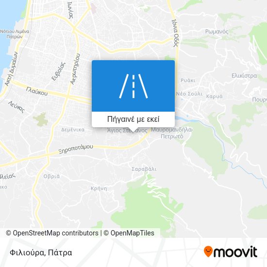 Φιλιούρα χάρτης