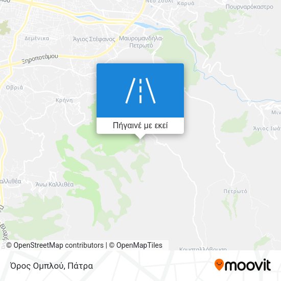 Όρος Ομπλού χάρτης