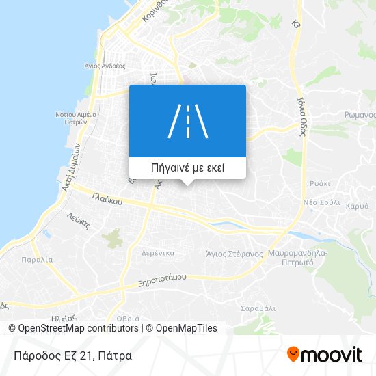 Πάροδος Εζ 21 χάρτης
