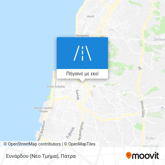 Ευνάρδου (Νέο Τμήμα) χάρτης