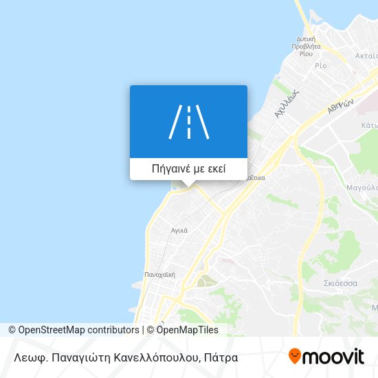 Λεωφ. Παναγιώτη Κανελλόπουλου χάρτης