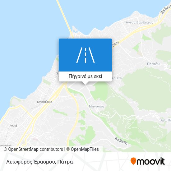 Λεωφόρος Έρασμου χάρτης