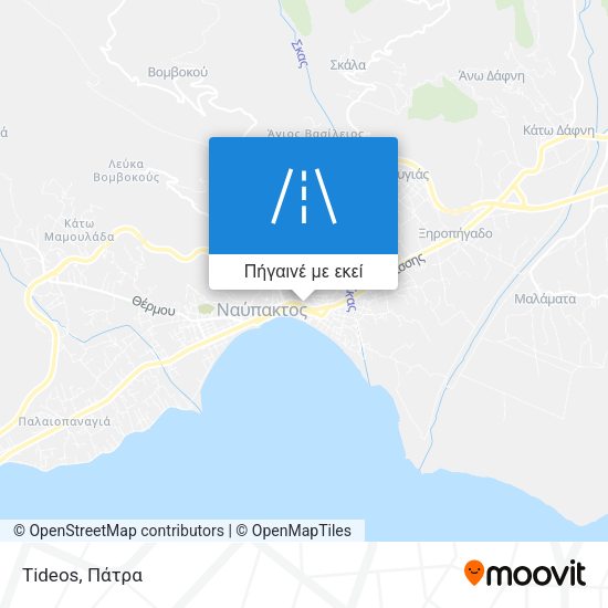Tideos χάρτης