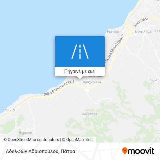 Αδελφών Αδριοπούλου χάρτης