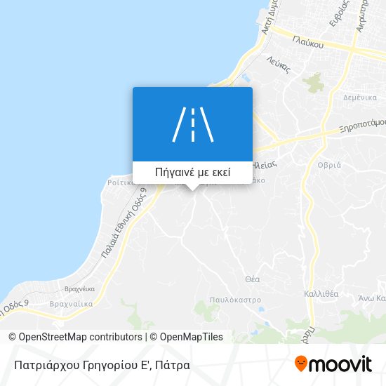 Πατριάρχου Γρηγορίου Ε' χάρτης