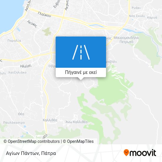 Αγίων Πάντων χάρτης