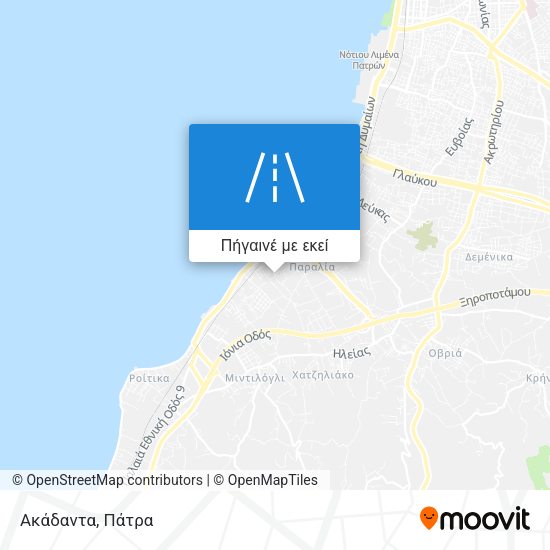 Ακάδαντα χάρτης