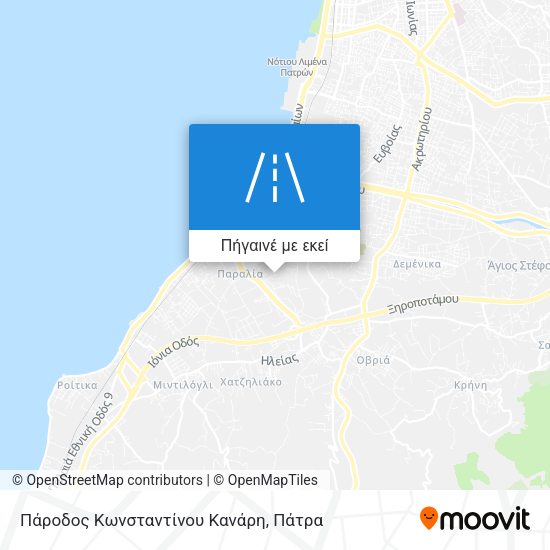 Πάροδος Κωνσταντίνου Κανάρη χάρτης