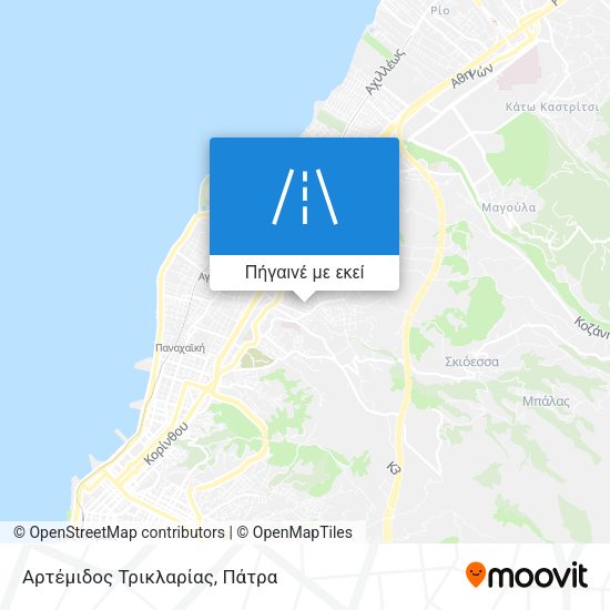 Αρτέμιδος Τρικλαρίας χάρτης