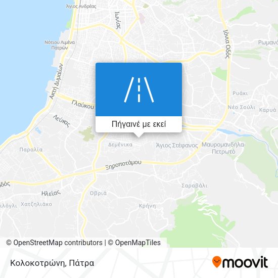 Κολοκοτρώνη χάρτης