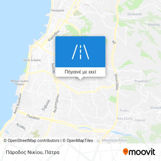 Πάροδος Νικίου χάρτης