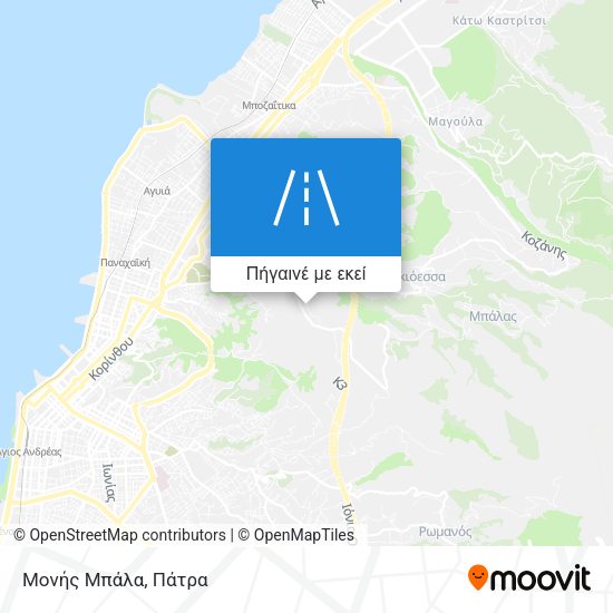 Μονής Μπάλα χάρτης