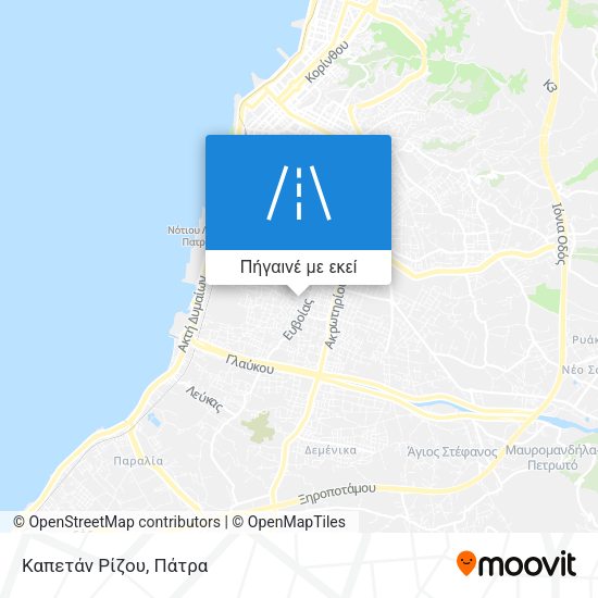 Καπετάν Ρίζου χάρτης