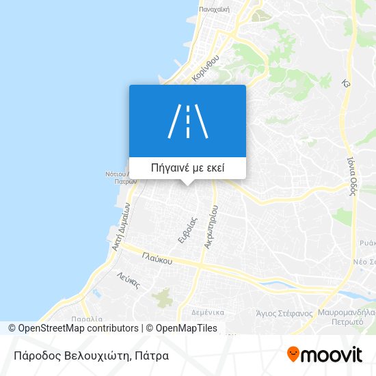 Πάροδος Βελουχιώτη χάρτης