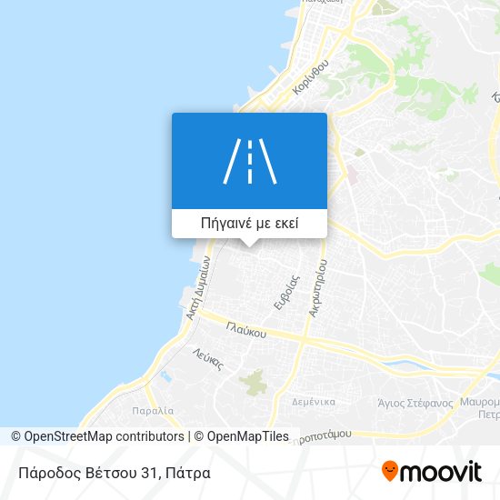 Πάροδος Βέτσου 31 χάρτης