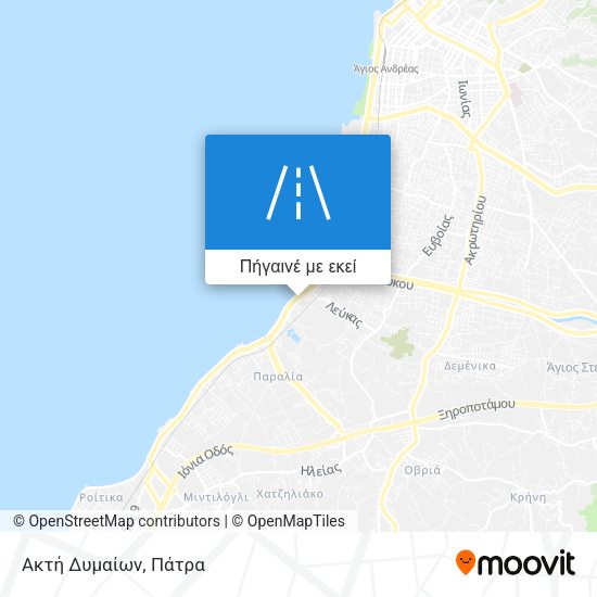 Ακτή Δυμαίων χάρτης