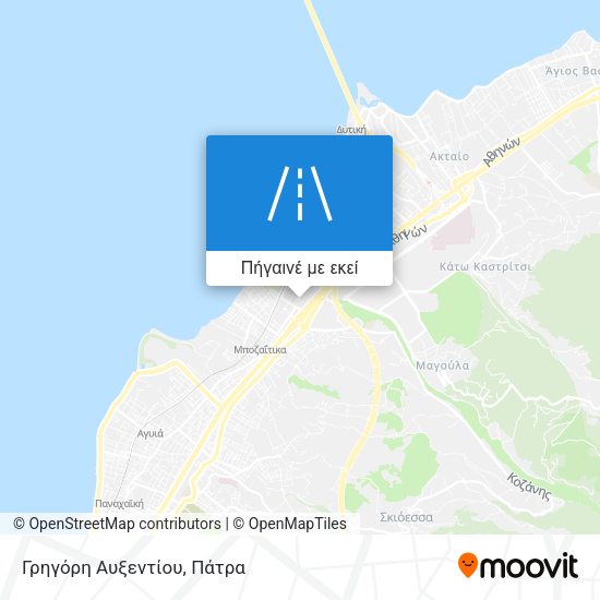 Γρηγόρη Αυξεντίου χάρτης