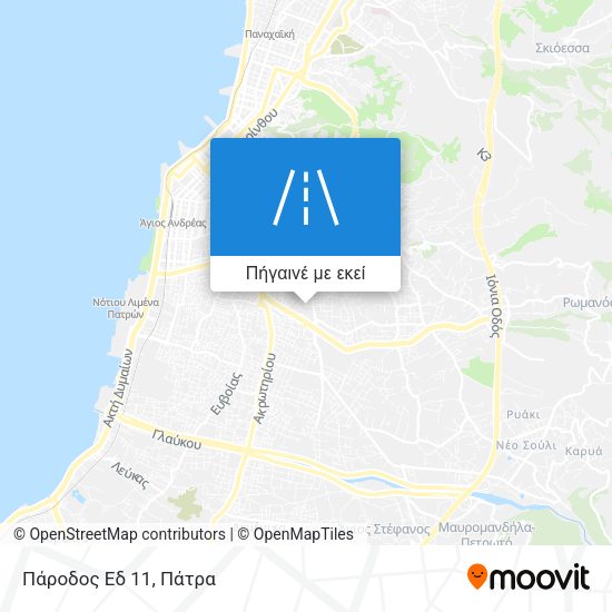 Πάροδος Εδ 11 χάρτης