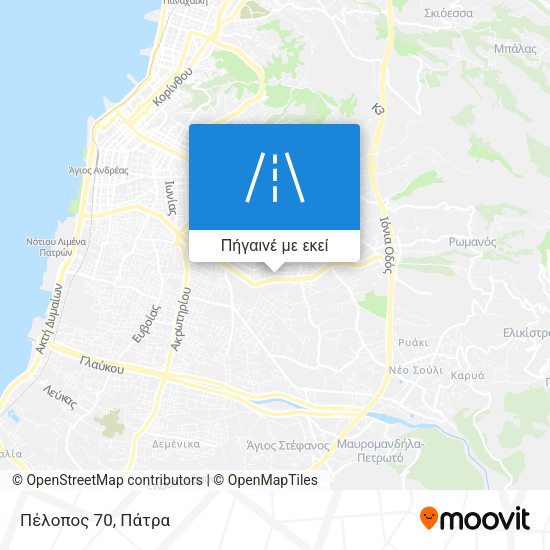 Πέλοπος 70 χάρτης