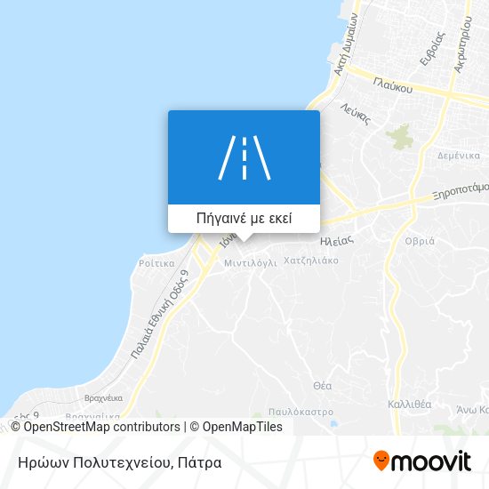 Ηρώων Πολυτεχνείου χάρτης