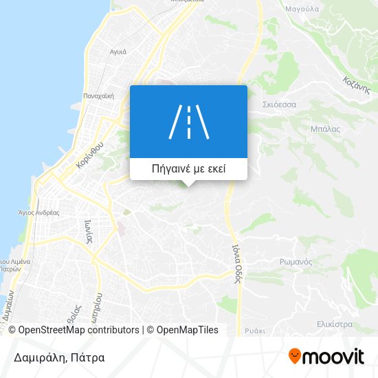 Δαμιράλη χάρτης