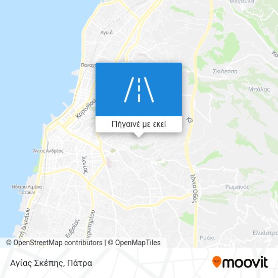 Αγίας Σκέπης χάρτης