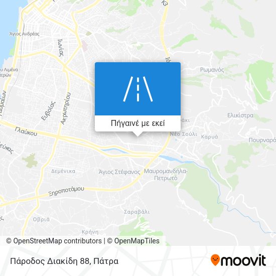 Πάροδος Διακίδη 88 χάρτης