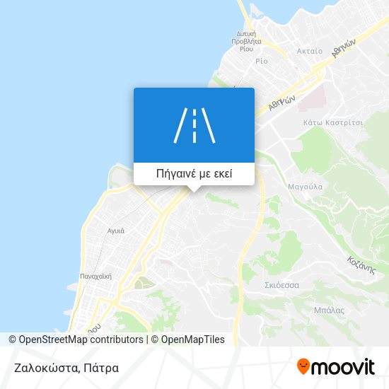Ζαλοκώστα χάρτης